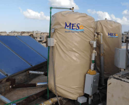 خزانات حرارية لتسخين المياه بالطاقة الشمسية